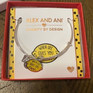 NWT Alex and Ani When Life Gives You Lemons bracelet